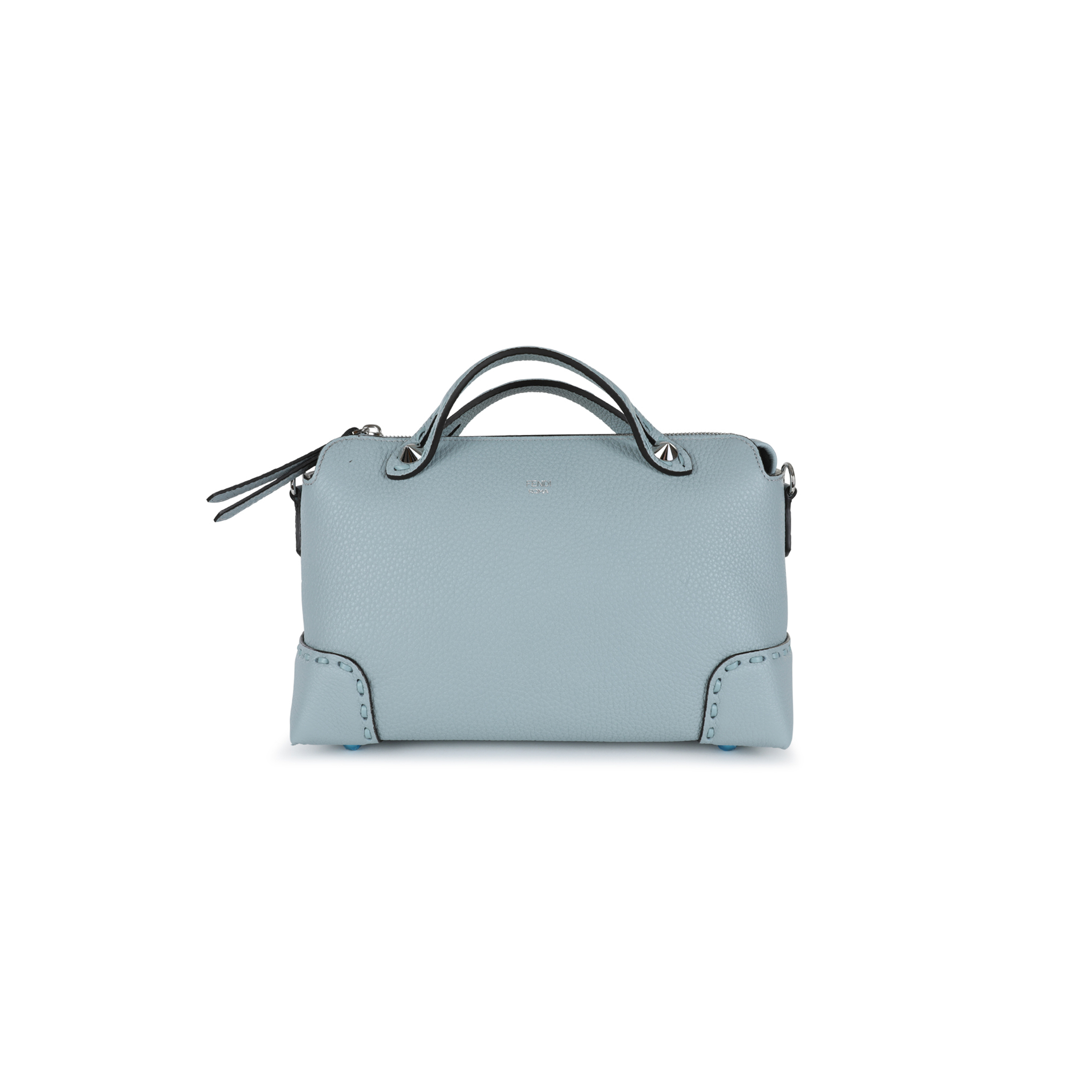 FENDI BLUE BY THE WAY LEATHER SHOULDER BAG 8BL146ARBBF1NQ0 (28*17*13cm)